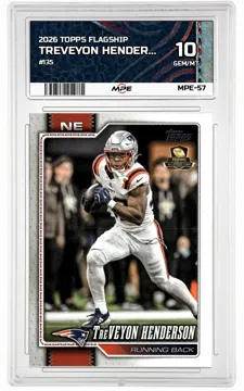 2026 TOPPS FLAGSHIP #135 TREVEYON HENDERSON MPE 10 GEM/MT — graded card up for auction