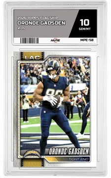 2026 TOPPS FLAGSHIP #109 ORONDE GADSDEN MPE 10 GEM/MT — graded card up for auction