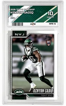 2026 TOPPS FLAGSHIP RC #338 KENYON SADIQ MPE 10 GEM/MT — graded card up for auction