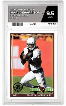 2026 TOPPS FLAGSHIP 35TH ANNIVERSARY #91TF-1 MARVIN HARRISON JR. MPE 9.5 MINT+ — graded card up for auction