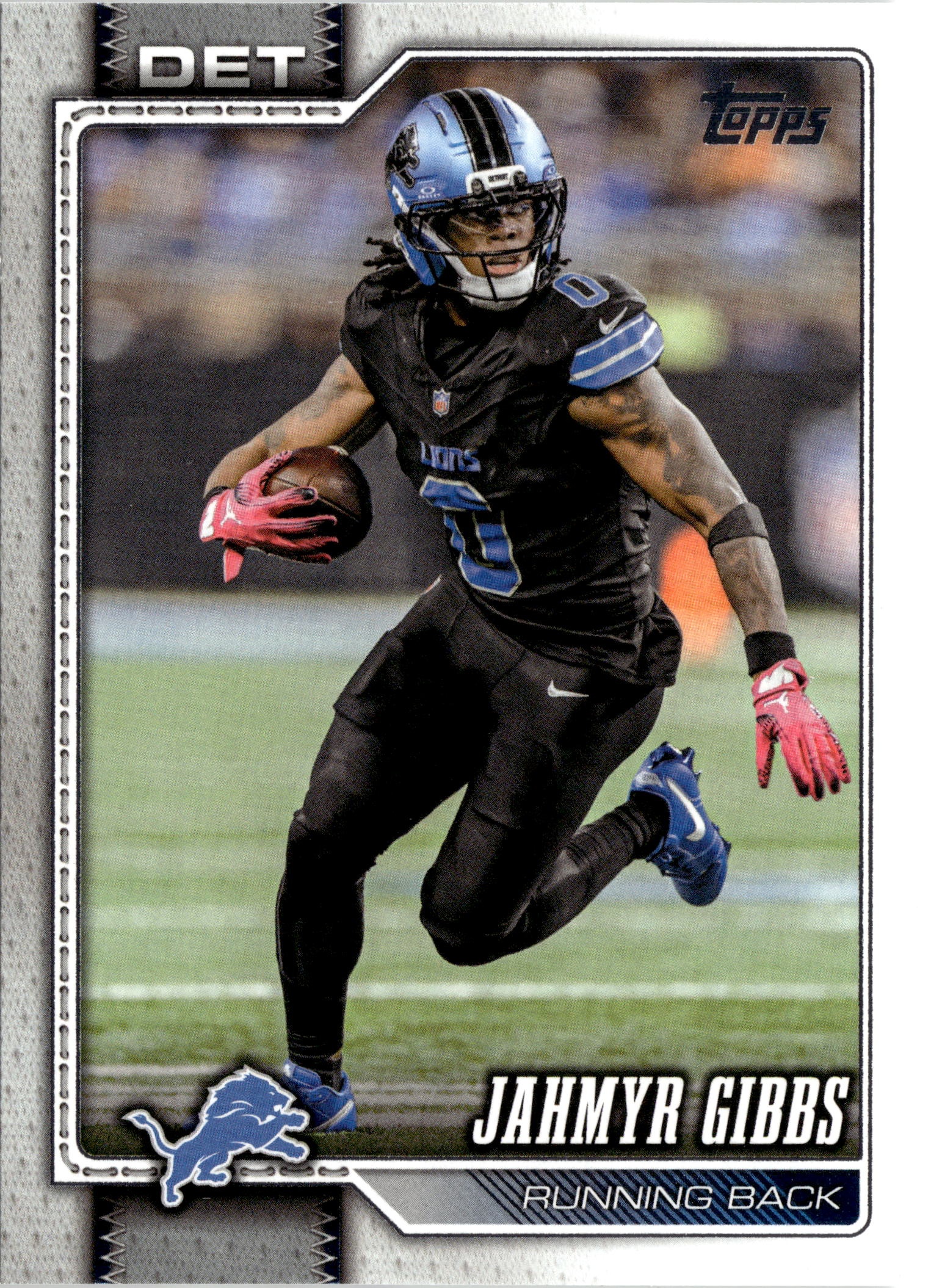 2026 Topps Flagship Jahmyr Gibbs graded slab