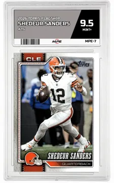 2026 TOPPS FLAGSHIP #216 SHEDEUR SANDERS MPE 9.5 MINT+ — graded card up for auction