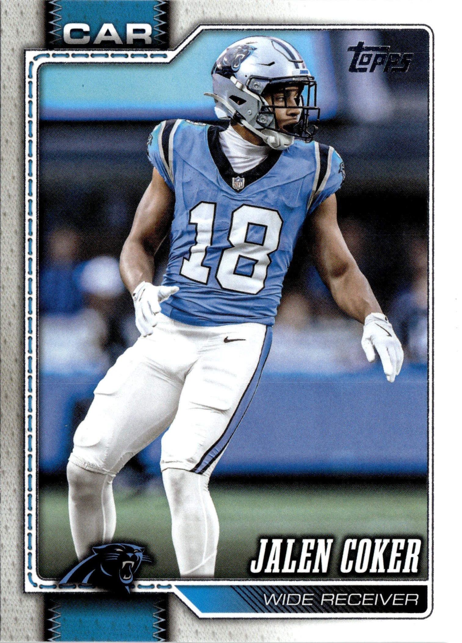 2026 Topps Flagship Jalen Coker graded slab
