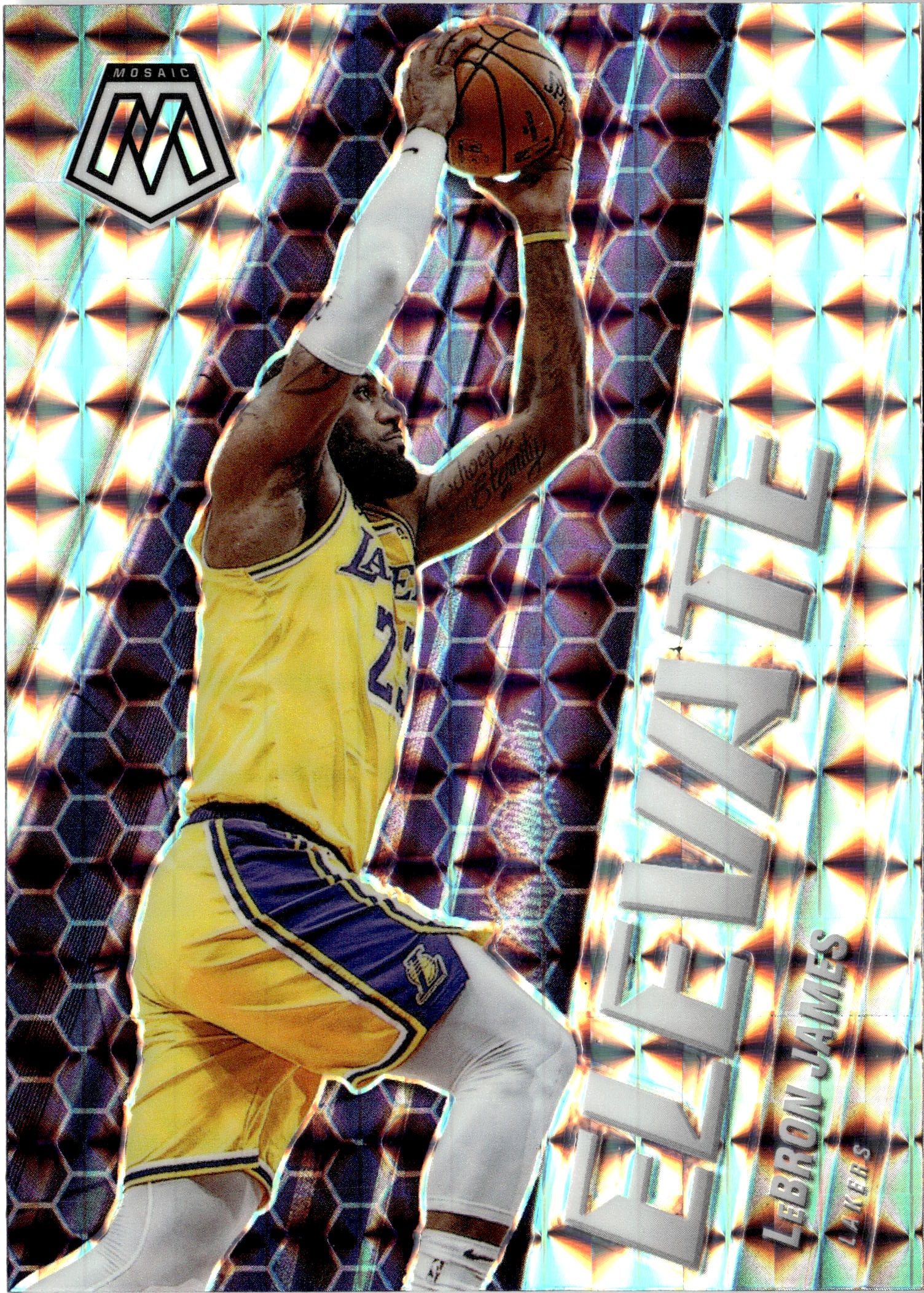 2021 Mosaic Lebron James graded slab