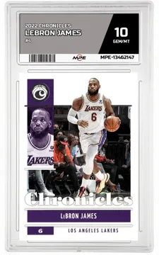 2022 CHRONICLES #4 LEBRON JAMES MPE 10 GEM/MT — graded card up for auction