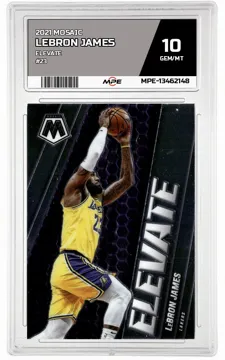 2021 MOSAIC ELEVATE #23 LEBRON JAMES MPE 10 GEM/MT — graded card up for auction