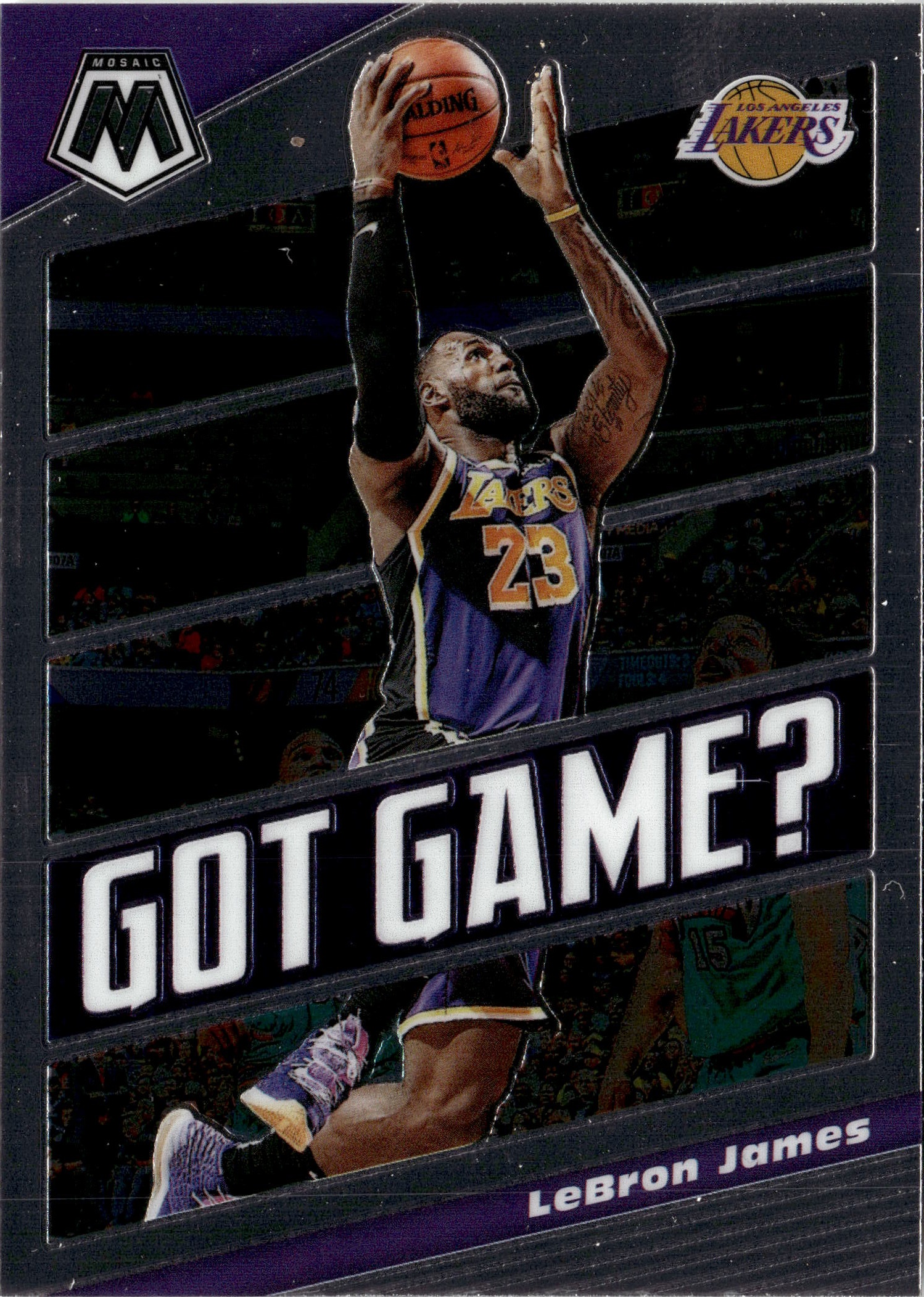 2020 Mosaic Lebron James graded slab