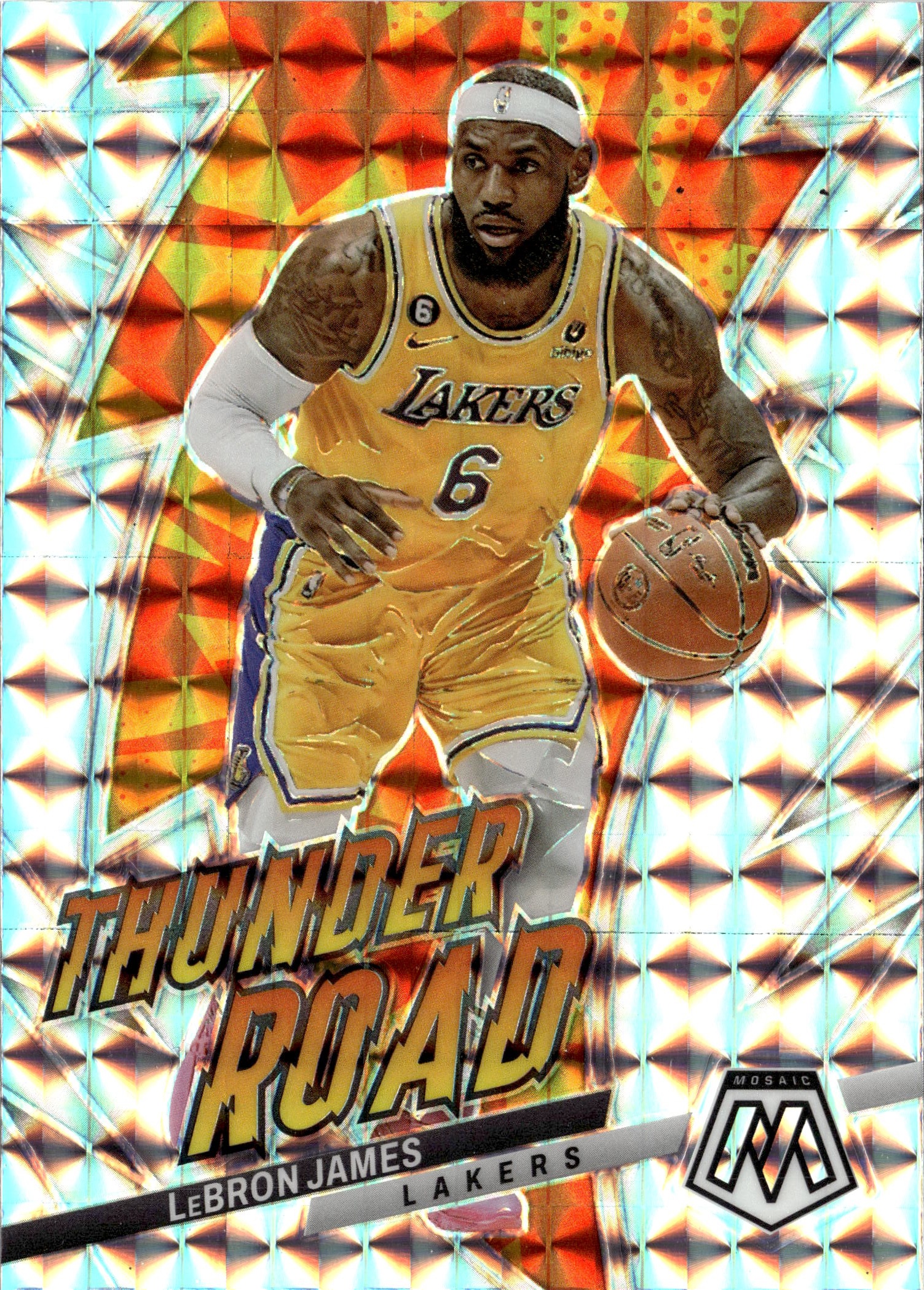 2023 Mosaic Lebron James graded slab