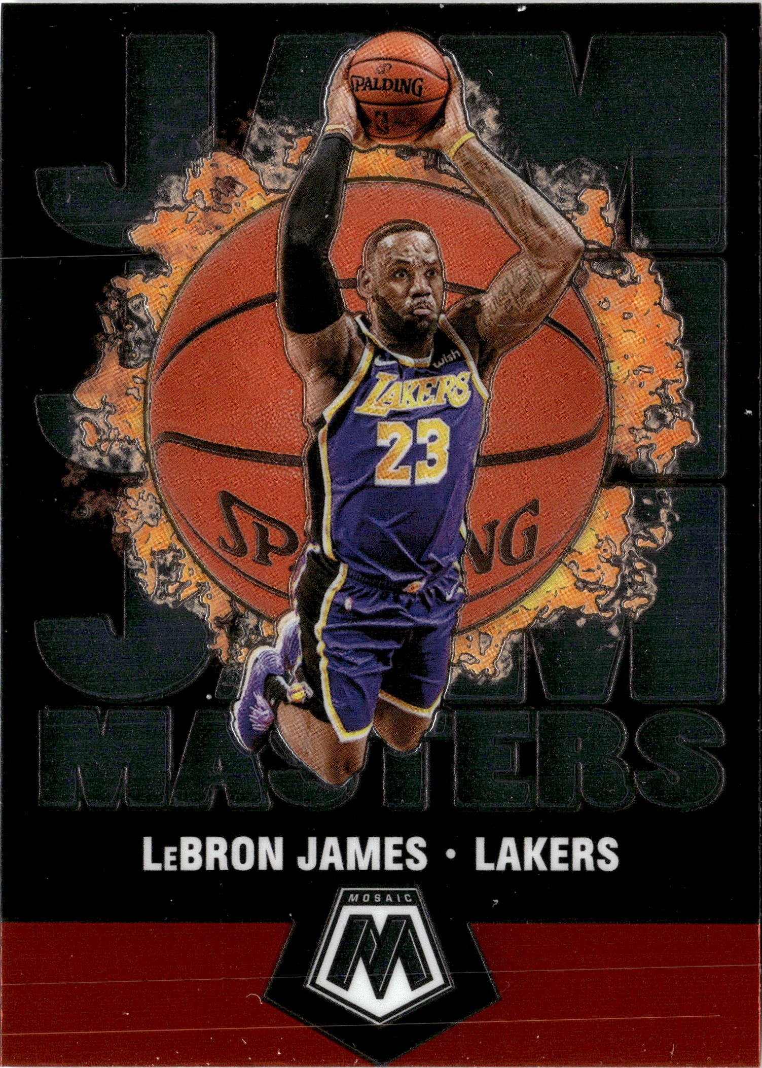 2020 Mosaic Lebron James graded slab