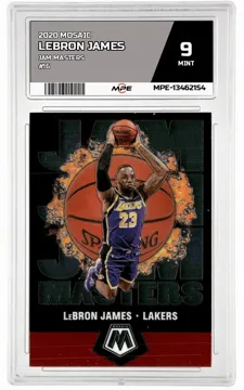 2020 MOSAIC JAM MASTERS #16 LEBRON JAMES MPE 9 MINT — graded card up for auction