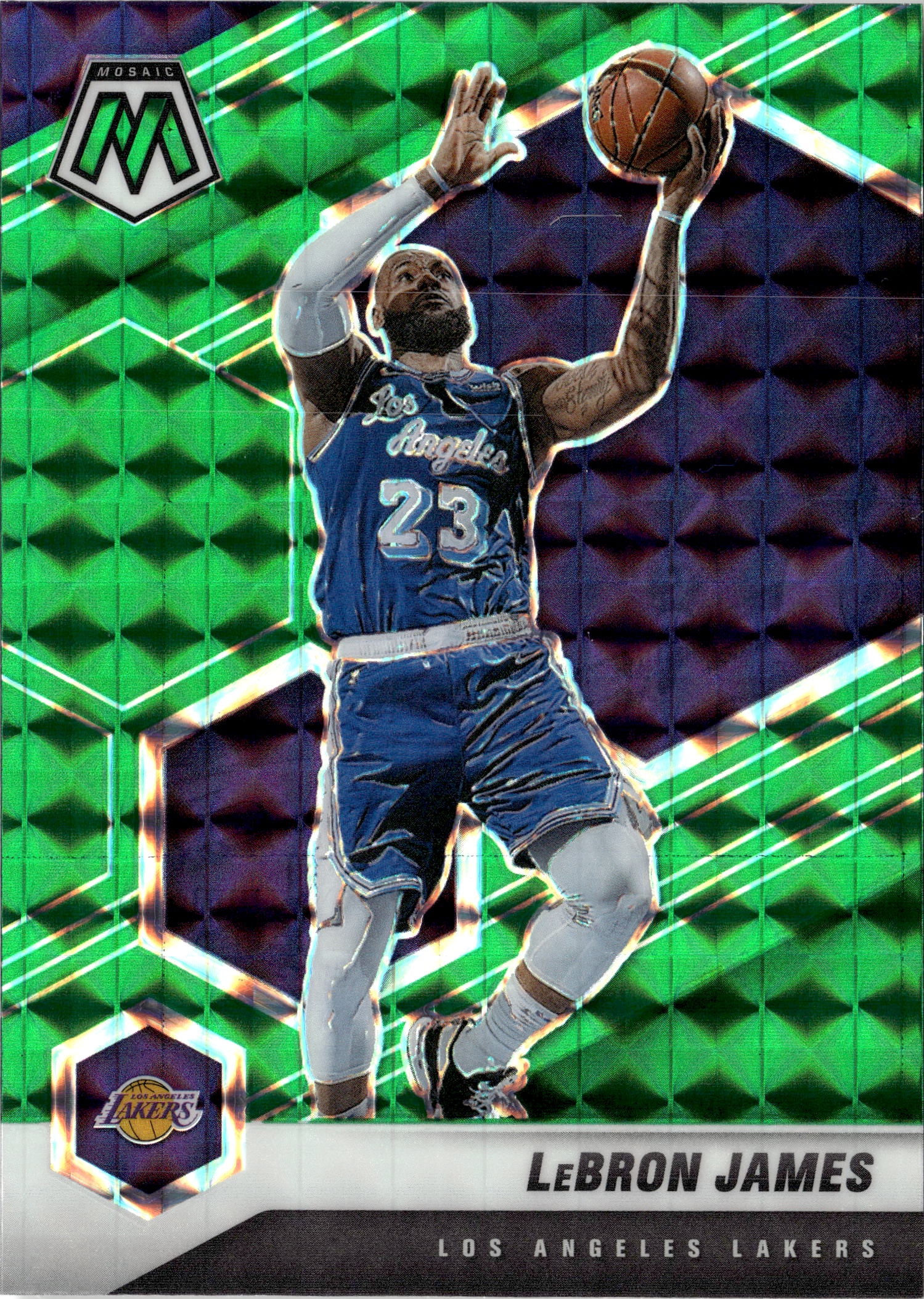 2021 Mosaic Lebron James graded slab