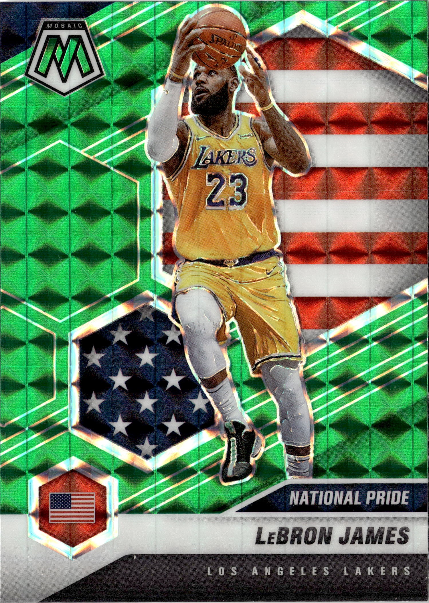 2021 Mosaic Lebron James graded slab