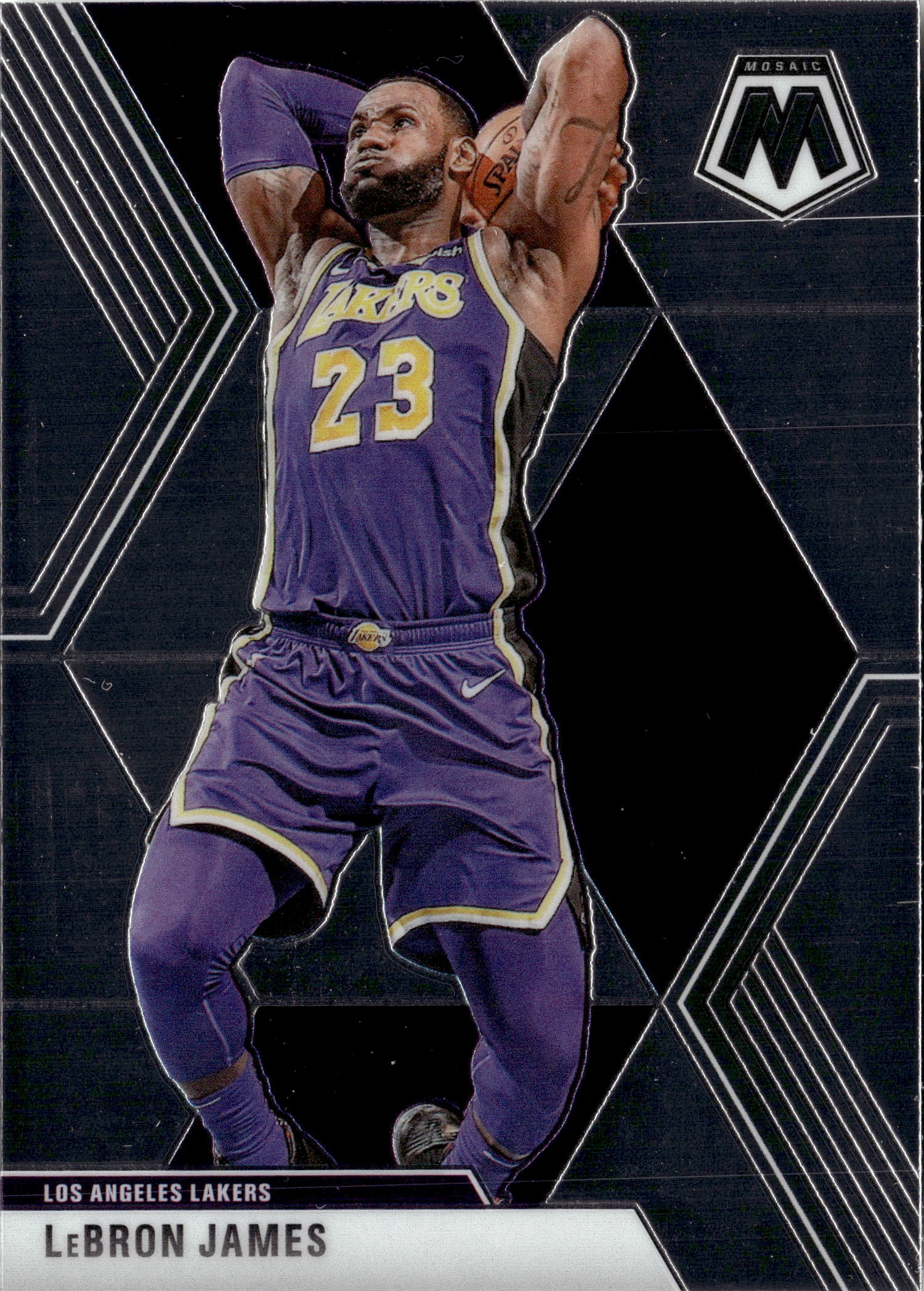 2020 Mosaic Lebron James graded slab