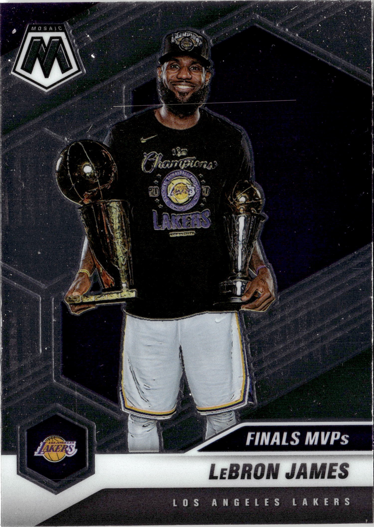 2020 Mosaic Lebron James graded slab