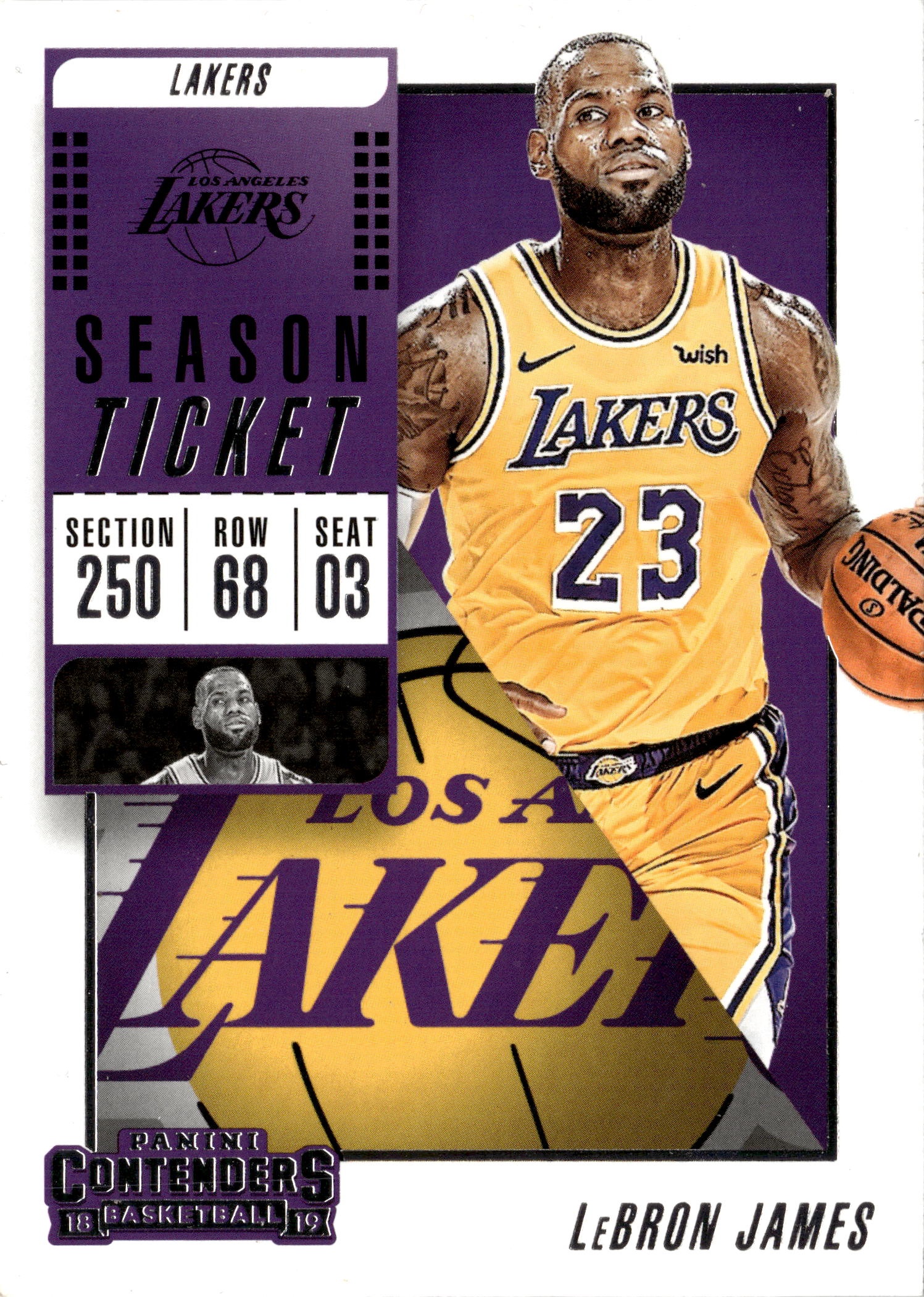 2018 Contenders Lebron James graded slab