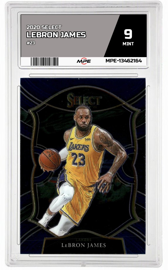 2020 SELECT #23 LEBRON JAMES MPE 9 MINT — graded card auctioned from the MPE vault