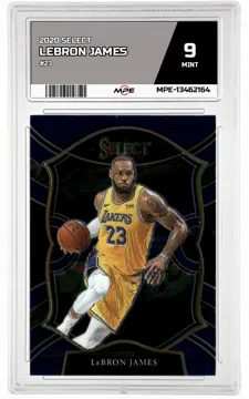 2020 SELECT #23 LEBRON JAMES MPE 9 MINT — graded card up for auction