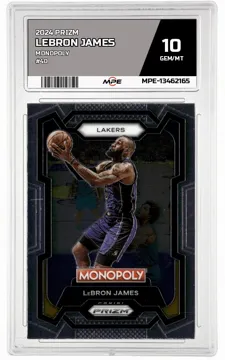 2024 PRIZM MONOPOLY #40 LEBRON JAMES MPE 10 GEM/MT — graded card up for auction