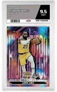 2021 HOOPS HIPNOTIZED #10 LEBRON JAMES MPE 9.5 MINT+ — graded card up for auction