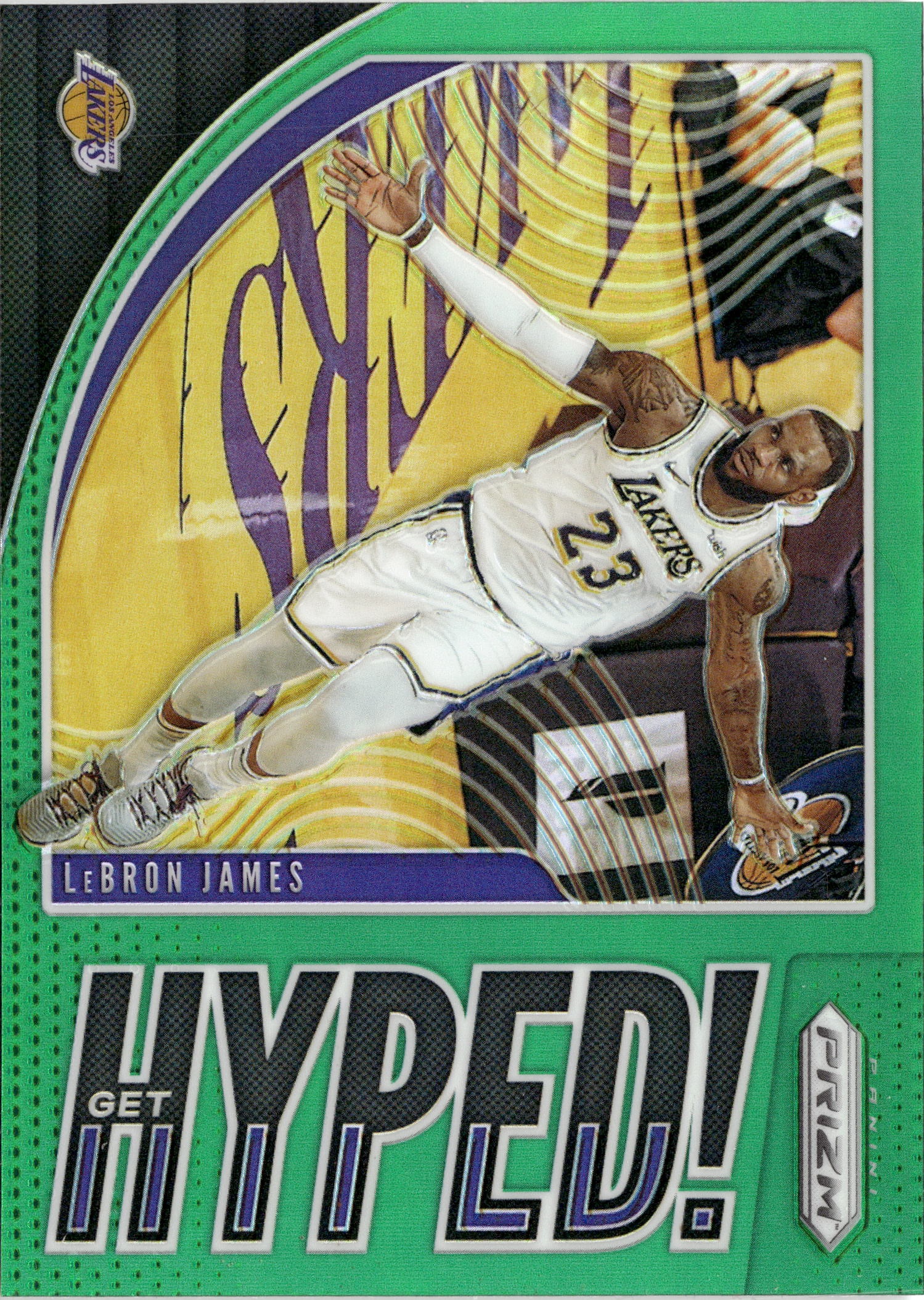 2019 Prizm Lebron James graded slab