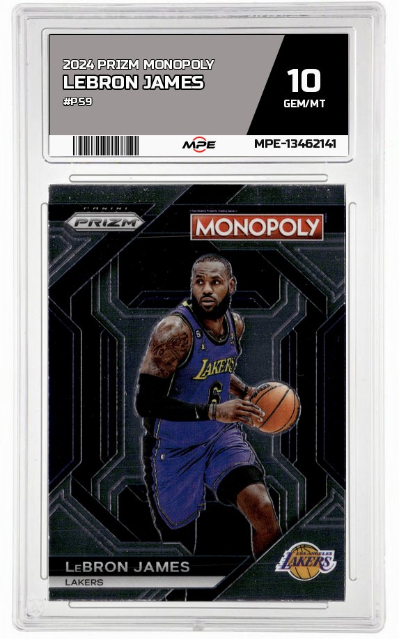 2024 PRIZM MONOPOLY #PS9 LEBRON JAMES MPE 10 GEM/MT — graded card auctioned from the MPE vault