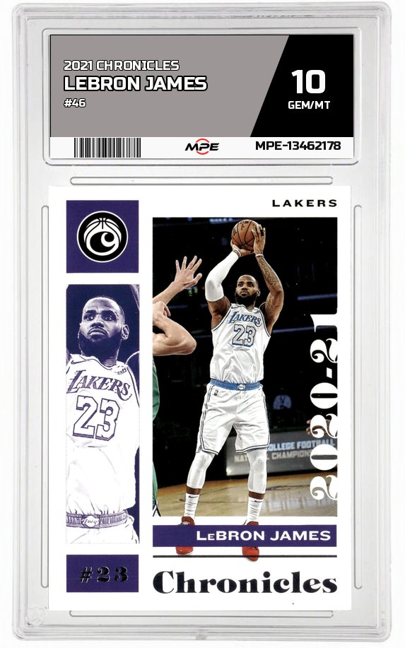 2021 CHRONICLES #46 LEBRON JAMES MPE 10 GEM/MT — graded card auctioned from the MPE vault