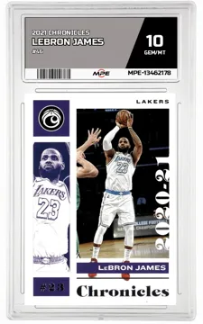 2021 CHRONICLES #46 LEBRON JAMES MPE 10 GEM/MT — graded card up for auction