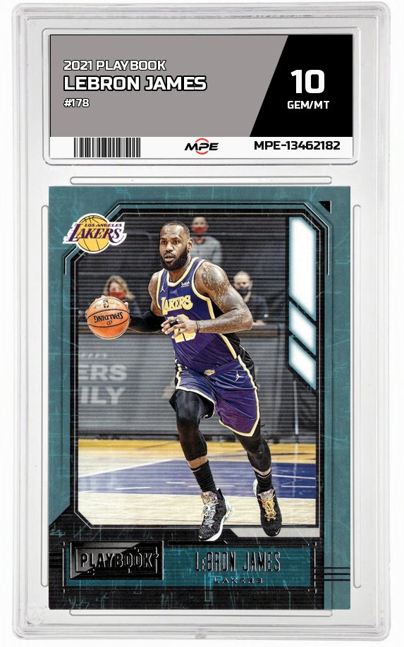 2021 PLAYBOOK #178 LEBRON JAMES MPE 10 GEM/MT — graded card auctioned from the MPE vault
