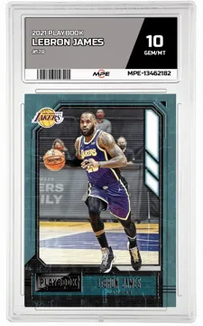2021 PLAYBOOK #178 LEBRON JAMES MPE 10 GEM/MT — graded card up for auction