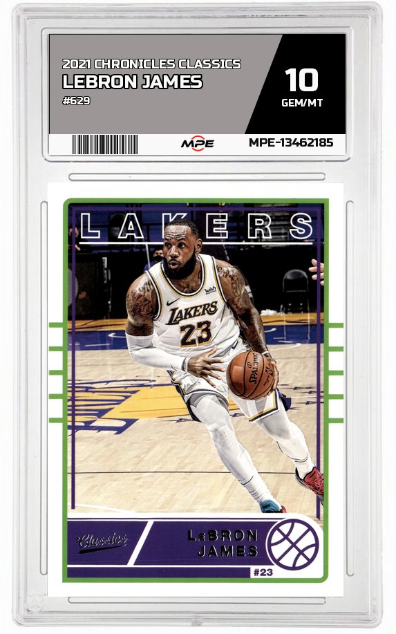 2021 CHRONICLES CLASSICS #629 LEBRON JAMES MPE 10 GEM/MT — graded card auctioned from the MPE vault