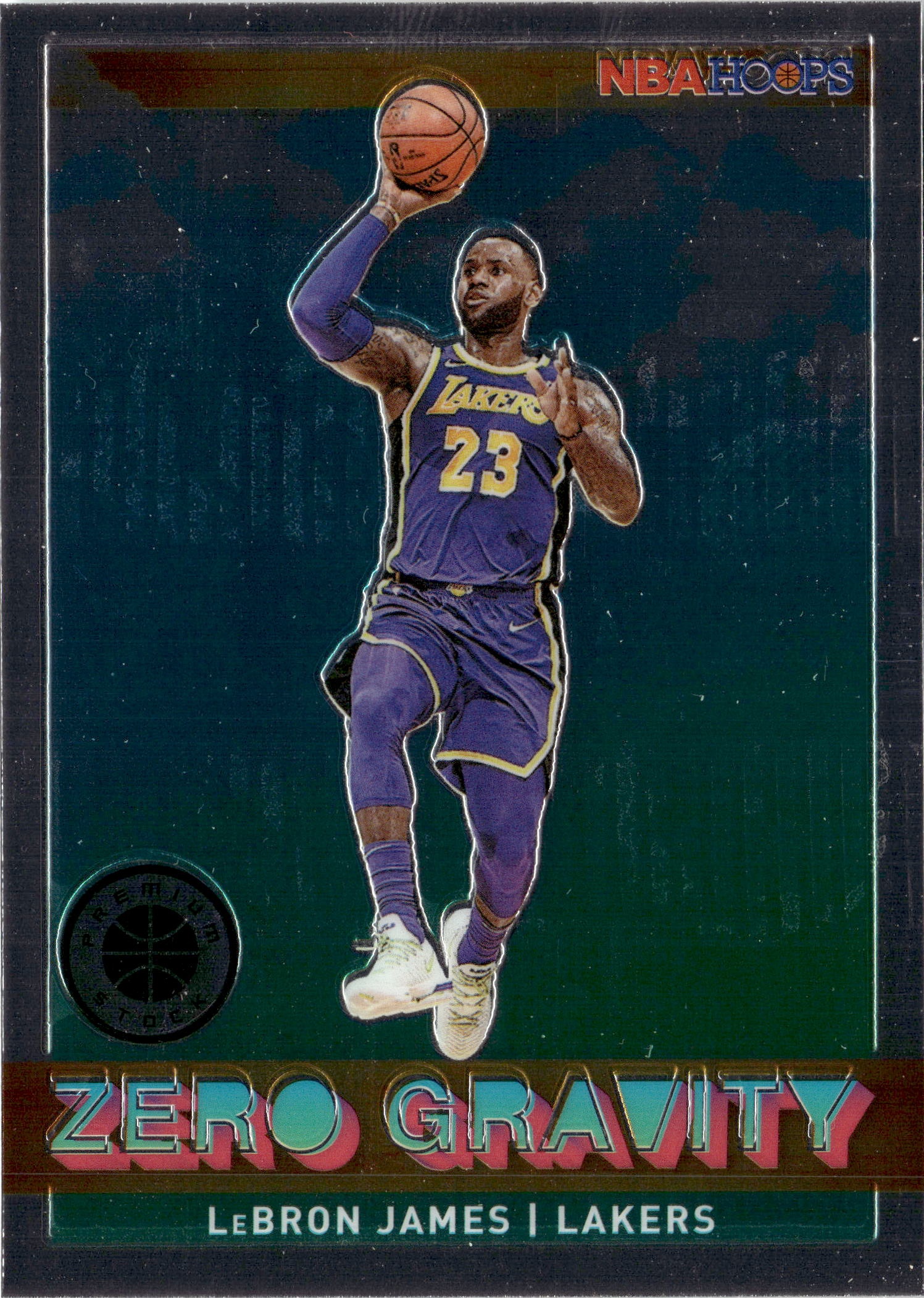 2020 Hoops Premium Stock Lebron James graded slab