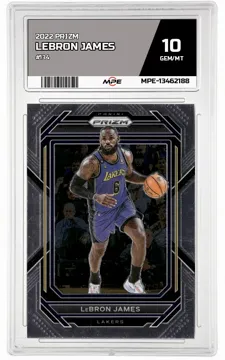 2022 PRIZM #134 LEBRON JAMES MPE 10 GEM/MT — graded card up for auction