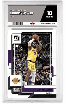 2022 DONRUSS #128 LEBRON JAMES MPE 10 GEM/MT — graded card up for auction