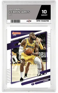 2021 DONRUSS #12 LEBRON JAMES MPE 10 GEM/MT — graded card up for auction