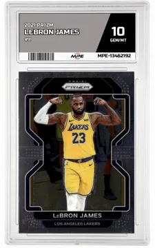 2021 PRIZM #91 LEBRON JAMES MPE 10 GEM/MT — graded card up for auction