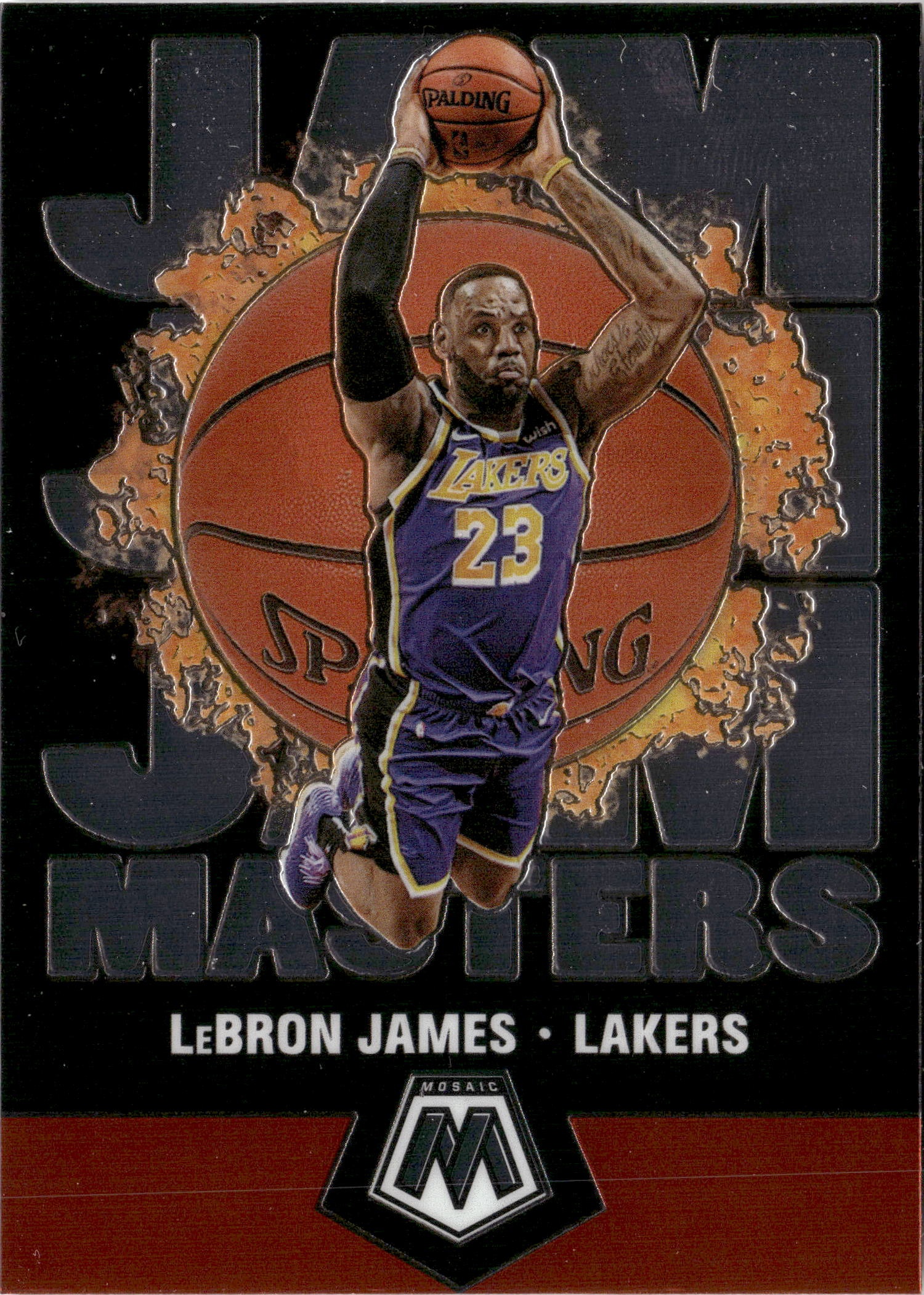 2020 Mosaic Lebron James graded slab