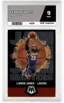 2020 MOSAIC JAM MASTERS #16 LEBRON JAMES MPE 9 MINT — graded card up for auction