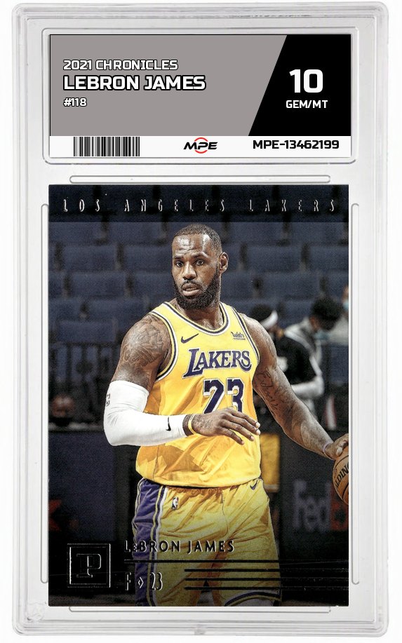 2021 CHRONICLES #118 LEBRON JAMES MPE 10 GEM/MT — graded card auctioned from the MPE vault