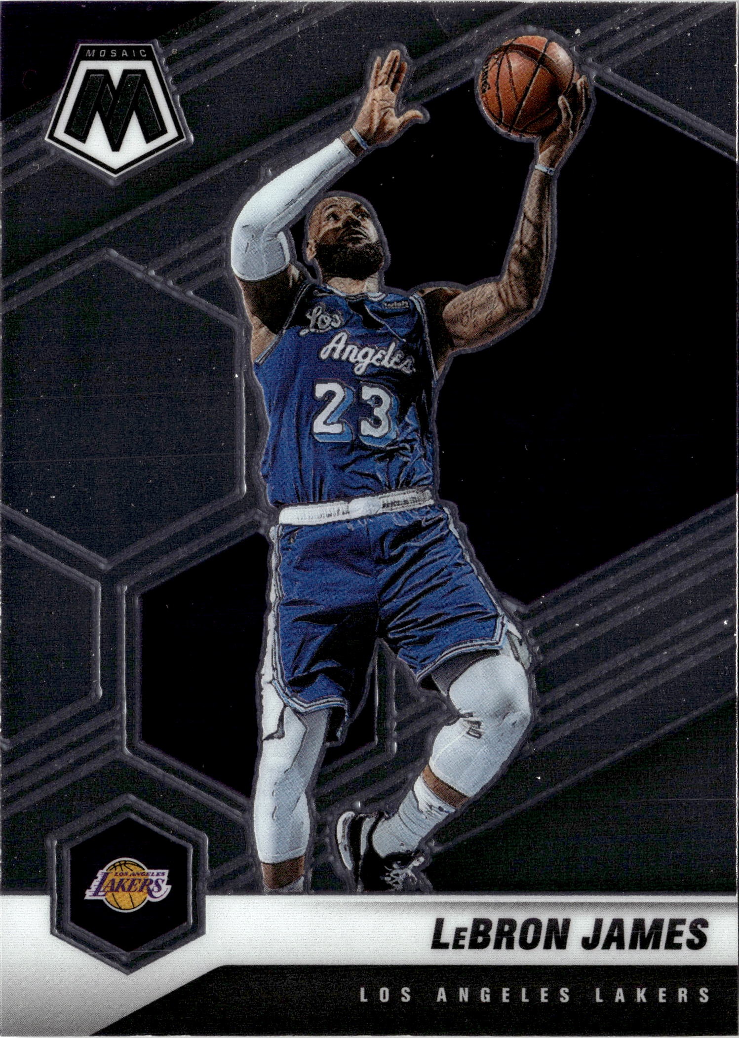 2021 Mosaic Lebron James graded slab