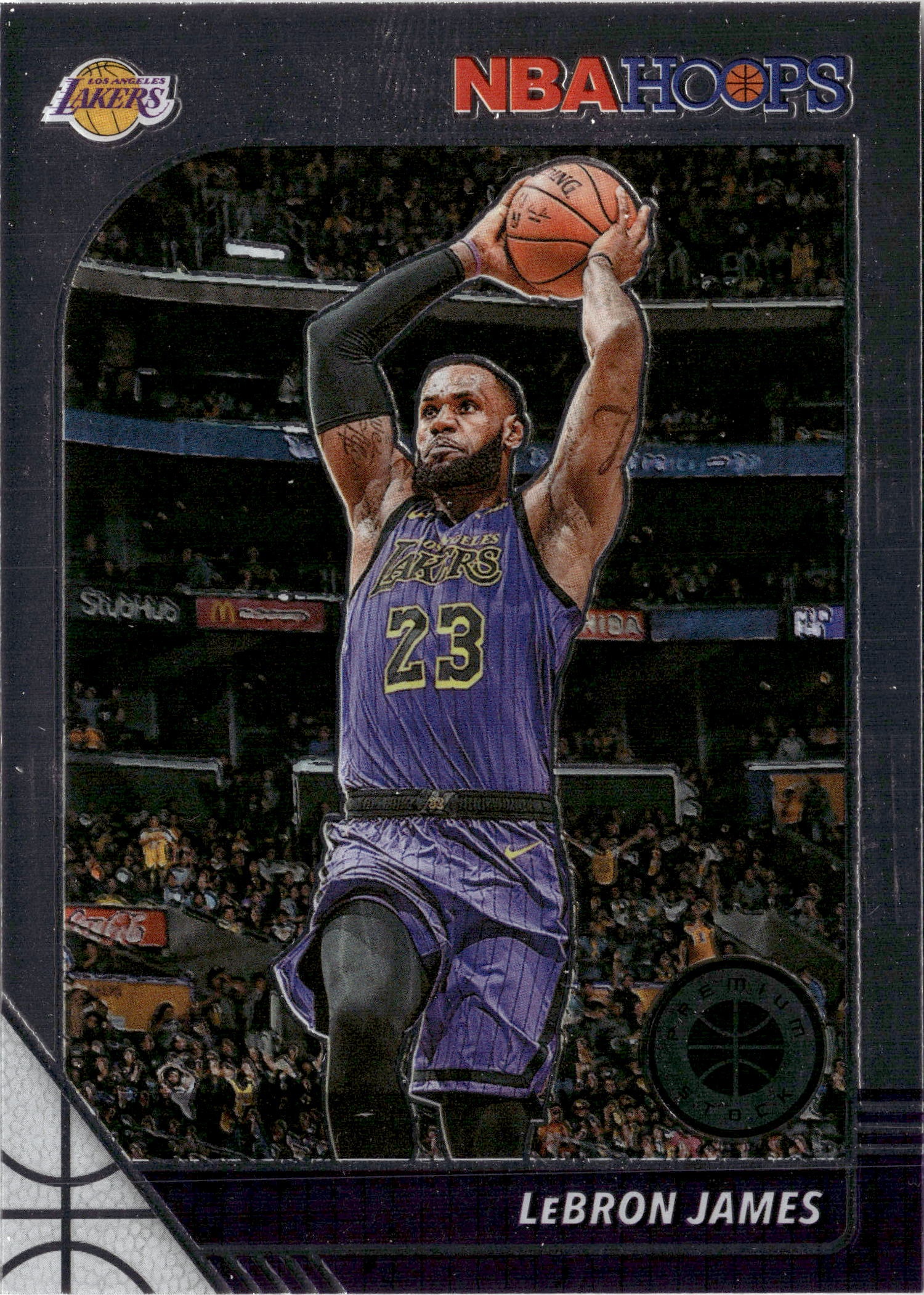 2020 Hoops Premium Stock Lebron James graded slab