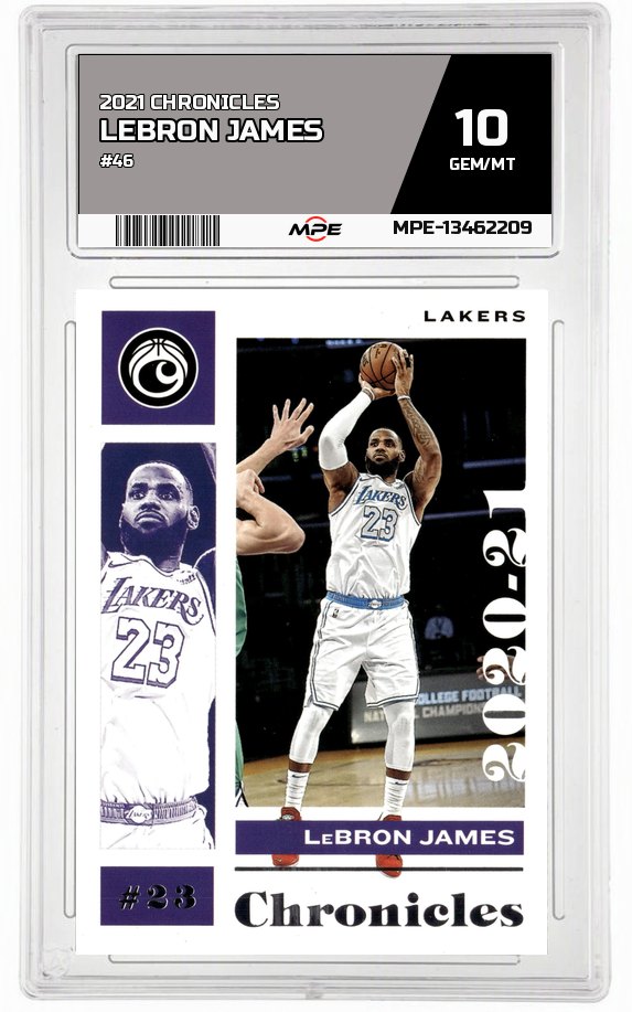 2021 CHRONICLES #46 LEBRON JAMES MPE 10 GEM/MT — graded card auctioned from the MPE vault