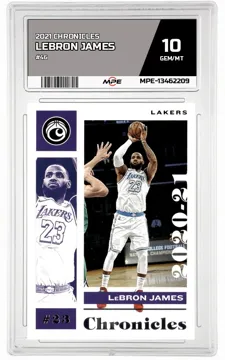 2021 CHRONICLES #46 LEBRON JAMES MPE 10 GEM/MT — graded card up for auction