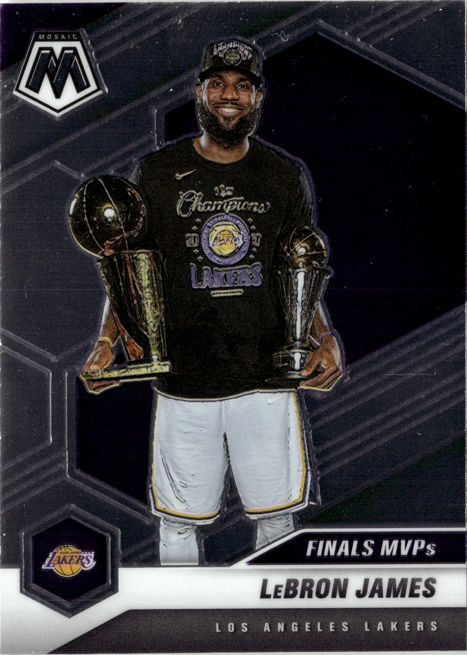 2021 Mosaic Lebron James graded slab