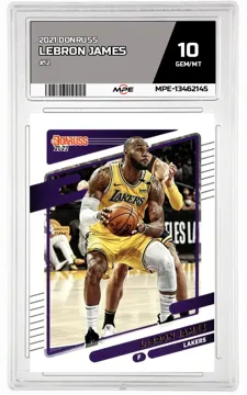 2021 DONRUSS #12 LEBRON JAMES MPE 10 GEM/MT — graded card up for auction