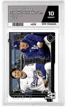 2025 TOPPS UPDATE RISING SONS #US269 SHOHEI OHTANI / ROKI SASAKI MPE 10 GEM/MT — graded card up for auction