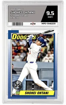 2025 TOPPS 35TH ANNIVERSARY #T90-100 SHOHEI OHTANI MPE 9.5 MINT+ — graded card up for auction