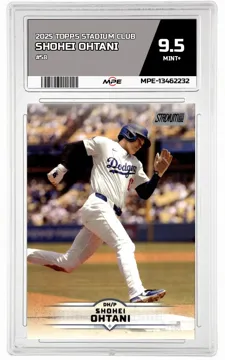 2025 TOPPS STADIUM CLUB #58 SHOHEI OHTANI MPE 9.5 MINT+ — graded card up for auction