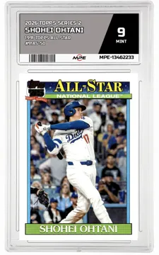 2026 TOPPS SERIES 2 1991 TOPPS ALL STAR #91AS-50 SHOHEI OHTANI MPE 9 MINT — graded card up for auction
