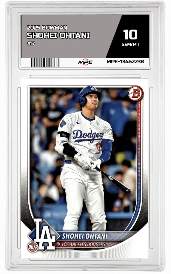 2025 BOWMAN #17 SHOHEI OHTANI MPE 10 GEM/MT — graded card auctioned from the MPE vault