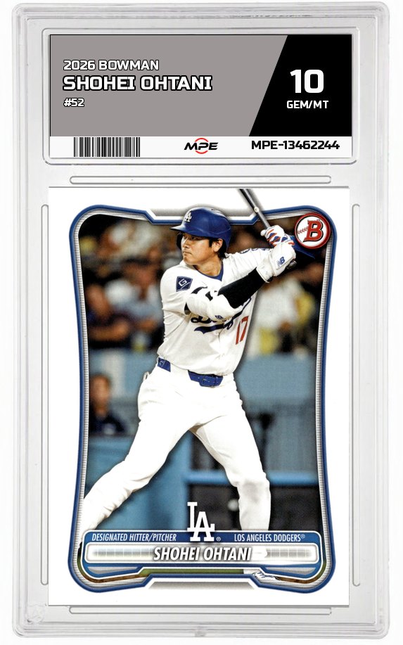 2026 BOWMAN #52 SHOHEI OHTANI MPE 10 GEM/MT — graded card auctioned from the MPE vault